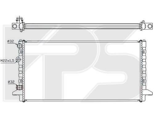 Радіатор Охолодження Volkswagen Passat 1988-1993, 3A0121253AB