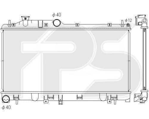 Радіатор Охолодження Subaru Legacy Outback 2004-2009, 45111AG030