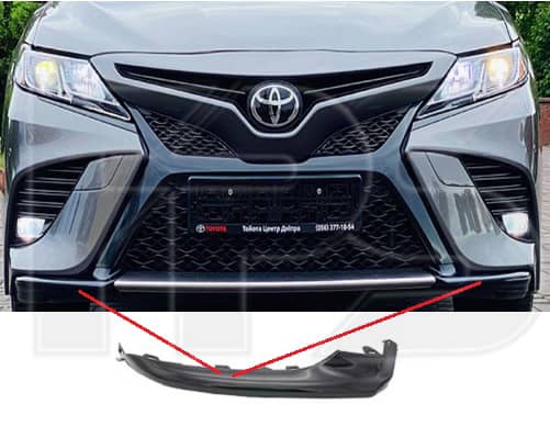 Накладка Бампера Передня Права Toyota Camry 2017-2021