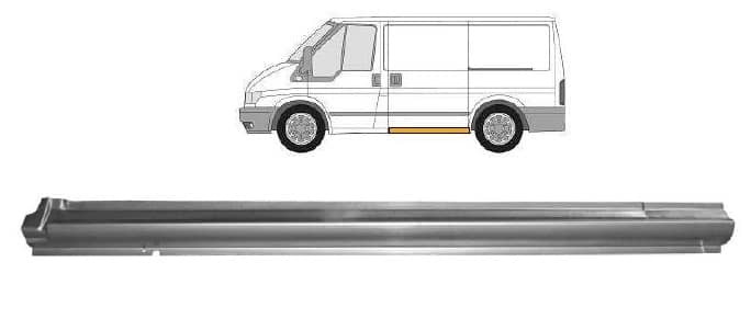 Ремчастина Металева Передня Ліва Ford Transit 2000-2006
