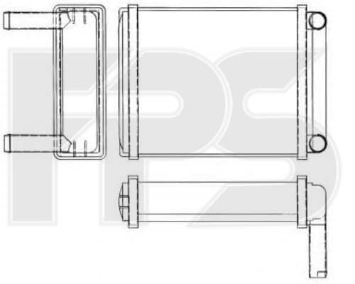 Радіатор Пічки Mercedes-Benz Sprinter 1995-2000, 0038353501, 5133426AA, 5133586AA, A0038353501, K5133426AA, K5133586AA