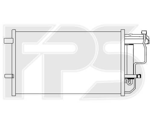 Радіатор кондиціонера Mazda 3 2009-2012, BBM461480B, BBM461480C, BBM461480D, BBP261480A, BBP261480B, BBP261480C, BBY26148Z, BBY26148ZA