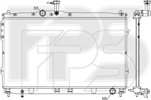 Радіатор Охолодження Hyundai H-1 2018-2023, 253104H500, 253104H600