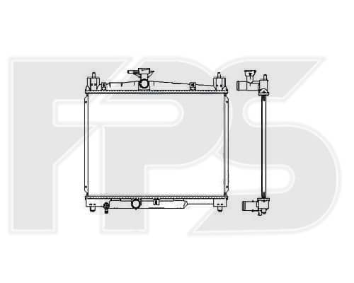 Радіатор Охолодження Toyota Yaris 1999-2006, 164000J010, 1640023080, 164002308087, 1640023100, 164002310087, 16410YZZ01