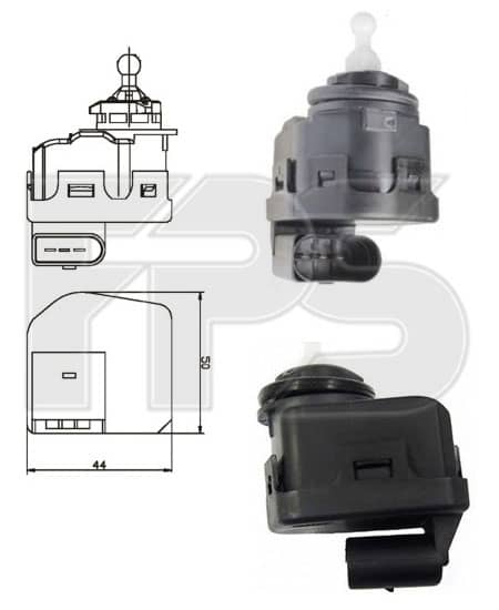Двигун корректора фари AUDI A4 1995-2001