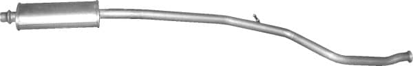 Глушник Посередені Peugeot 206 1998-2009, 1717AY, 1717H9