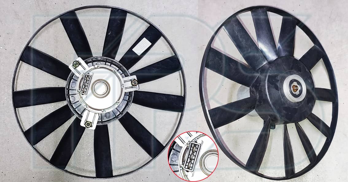Вентилятор Радіатора Volkswagen Golf 1991-1997, 1H0959455AB, 1H0959455J, 1H0959455K, 1H0959465, 1HM959455C