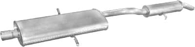 Глушник Посередені Peugeot 208 2012-2019, 04809452AA, 04809652AA, 4486620, 4486622, 4809452AA, 4809652AA