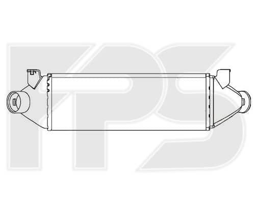 Радіатор Наддуву Ford Transit 2000-2006, 1671440, 4042309, 4164696, 4401912, 4522532, MEYC159L440BF, YC159L440BA, YC159L440BB, YC159L440BC, YC159L440BD, YC159L440BE, YC159L440BF, YC159L440CA