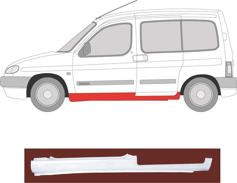 Ремчастина Металева Передня Ліва Citroen Berlingo 1997-2002