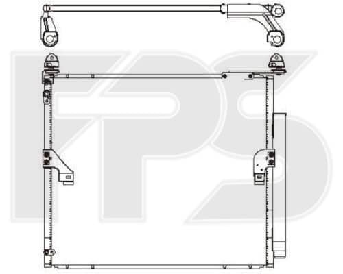Радіатор кондиціонера Lexus GX 2009-2013, 8846060420