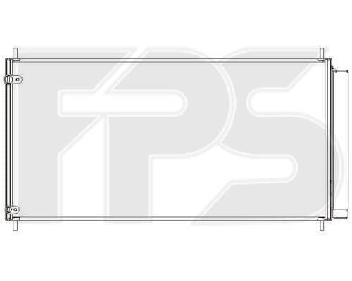 Радіатор кондиціонера Toyota Auris 2007-2009, 8845002310, 8845002410, 8845012290
