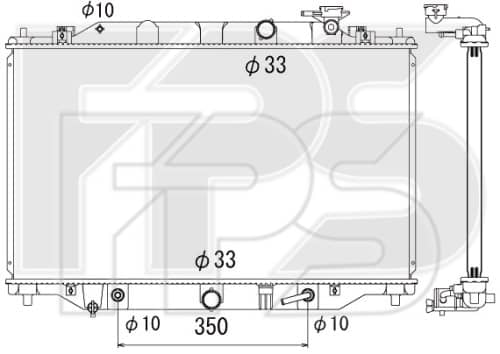 Радіатор Охолодження Mazda CX-5 2012-2016, SH0215200, SH0215200A, SH0215200B