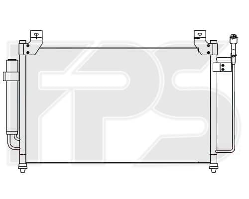 Радіатор кондиціонера Mazda CX-7 2006-2012, EGY16148ZB, EGY16148ZC, EH4461480, EH4461480A, EHY46148Z