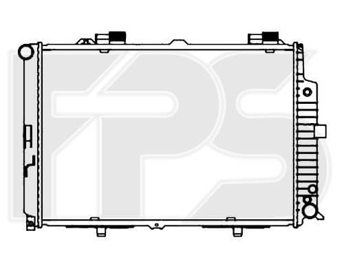 Радіатор Охолодження Mercedes-Benz E-Class 1995-1999, 2105003203, 2105003503, 2105006603, 2105006703, A2105003203, A2105003503, A2105006603, A2105006703