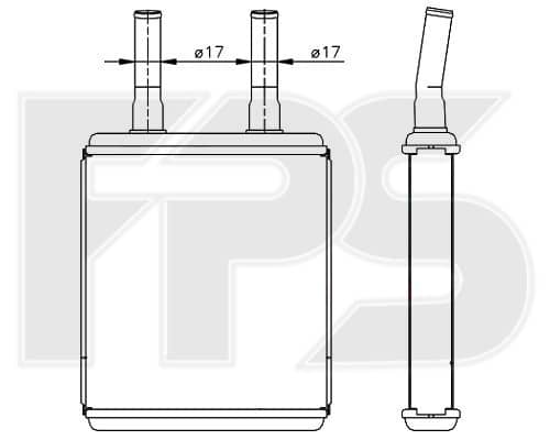 Радіатор Пічки Hyundai Accent 1995-1997, 9722122000, 9722122001