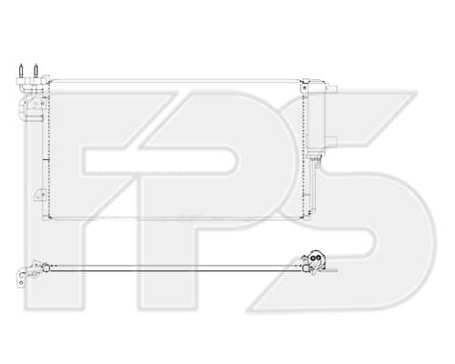 Радіатор кондиціонера Ford C-MAX 2010-2015, 1856995, EJ7H19710AC, EJ7Z19712B, EJ7Z19712A