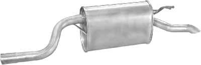 Глушник Задній Fiat Punto 2005-2018, 46454360, 46554359, 46554361, 46757980, 46757981, 46788950, 46788951, 46801284, 55191890, 71765065, 71765067, 71773264, 71773265
