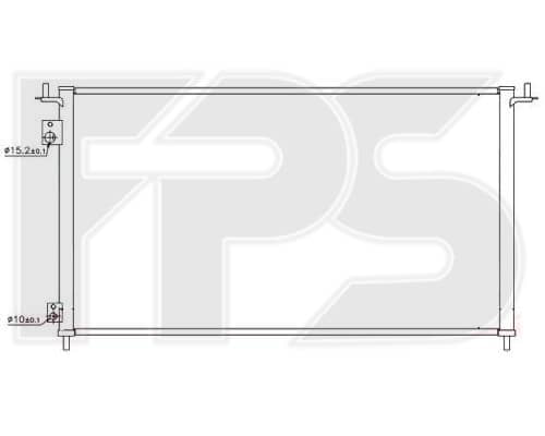 Радіатор кондиціонера Honda Civic 2000-2005, 80110S5TE01