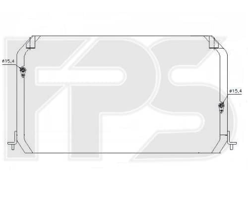 Радіатор кондиціонера Toyota Camry 1992-1996, 8846006040, 8846033050, 8846033060