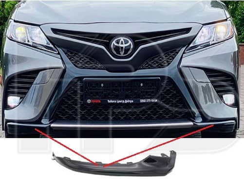 Накладка Бампера Передня Права Toyota Camry 2017-2021