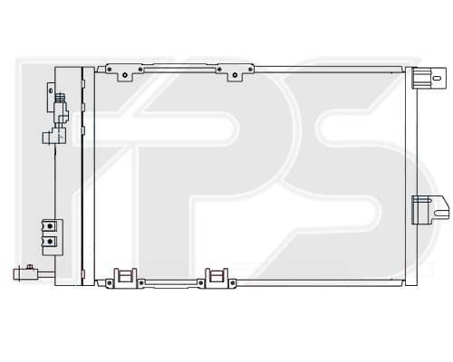 Радіатор кондиціонера Opel Astra 1998-2009, 09119176, 09130610, 1850049, 1850053, 1850055, 1850057, 1850074, 1850292, 24431901, 90559846, 9118897, 9119176, 9131830, 931170608, 93170621, 95515191