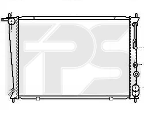 Радіатор Охолодження Hyundai H-1 1997-2005, 253104A060, 253104A100, 253104A150, 253104A160