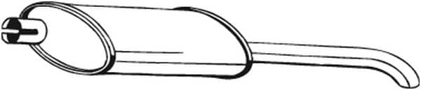Глушник Задній Opel Astra 1991-1997, 5852989, 90410591