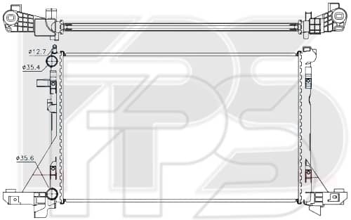 Радіатор Охолодження Renault Master 2010-2019, 2140000Q2A, 2140000Q2C, 2140000Q2E, 214004474R, 214101169R, 214106759R, 4406316, 4419451, 4421802, 93197531, 95507804, 95514139, 7485141606, 7485153028, 7485154930