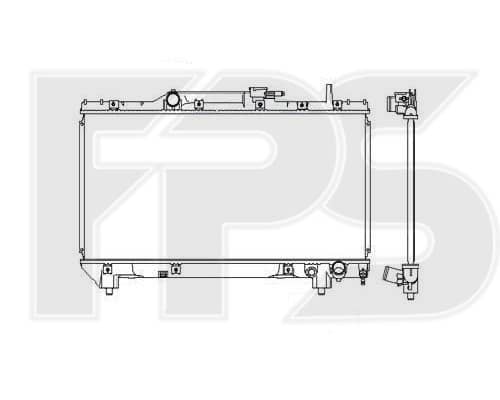 Радіатор Охолодження Toyota Carina E 1992-1997, 1640003090, 1640074780, 1640074820, 1640074840, 164007A100