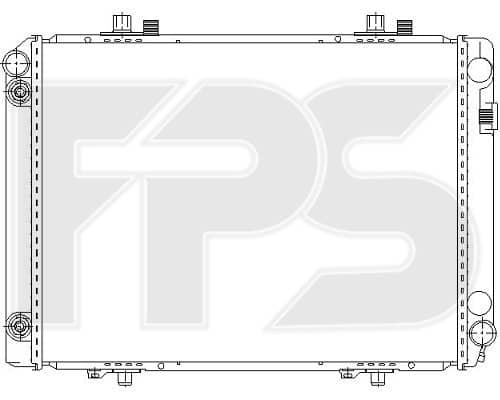 Радіатор Охолодження Mercedes-Benz 190 1982-1993, 201 500 68 03, 201 500 91 03, A201 500 68 03, A201 500 91 03