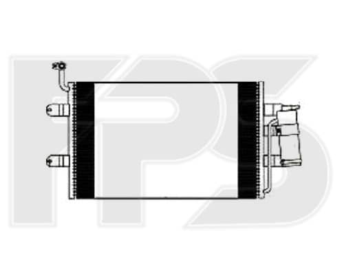 Радіатор кондиціонера Seat Ibiza / Cordoba / Inca 1999-2002, 6K0820411, 6K0820411A, 6K0820413D, 6KO820413D