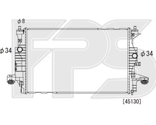 Радіатор охолодження CHEVROLET VOLT 2016-2019