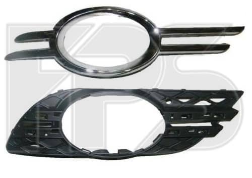 Решітка Пластикова Передня Права Mercedes-Benz E-Class 2006-2009, 2118850822, A2118850822