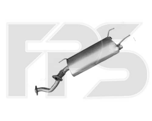 Глушник Посередені Toyota Land Cruiser 1998-2008, 17403-50151
