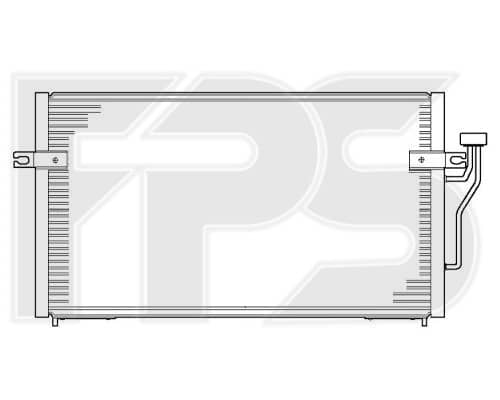 Радіатор кондиціонера Mitsubishi Carisma 1995-2004, MB958166, MR460269