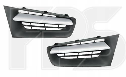 Решітка Пластикова Передня Права Renault Megane 2006-2008