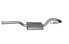 Глушник Посередені Ford Kuga 2012-2016, 1787296, 1838818, 1880513, 2148677, 2474716