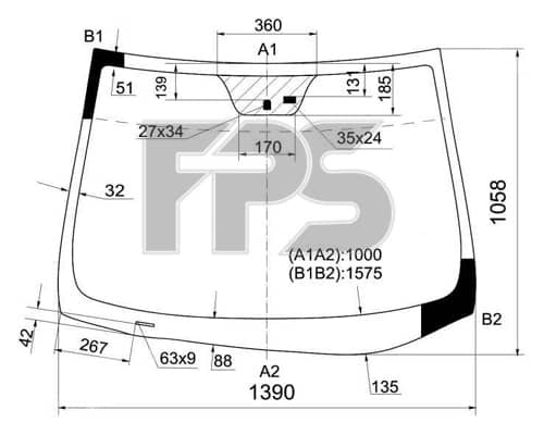 Скло Автомобільне(вітрове) Hyundai Elantra 2011-2014