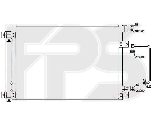 Радіатор кондиціонера Subaru Tribeca 2005-2007, 73210XA00A