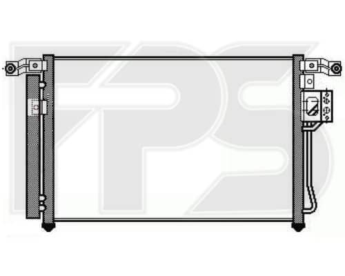 Радіатор кондиціонера Hyundai Santa FE 2006-2009, 976062B100, 976062B100AS
