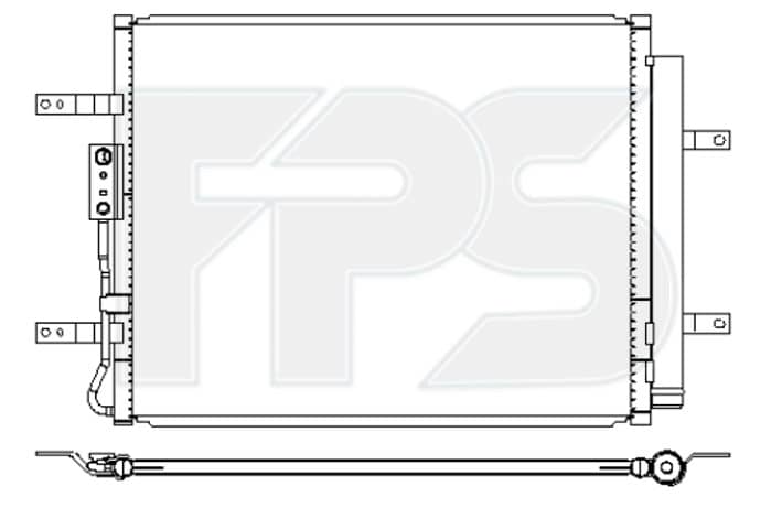 Радіатор кондиціонера Hyundai Kona 2021-2023, 97606CM000