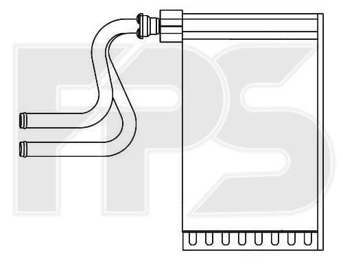 Радіатор Пічки Ford Mondeo 1993-1996, 6818139, 6851006, 93BW18B539BD, 93BW18B539BF