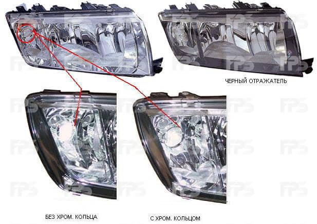 Фара Передня Передня Права Skoda Fabia 1999-2005, 6Y1941016, 6Y1941016C, 6Y1941016H