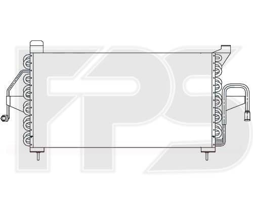 Радіатор кондиціонера Ford Escort / Orion 1995-1999, 1011020, 1030133, 3956983