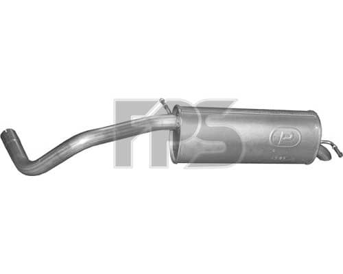 Глушник Задній Seat Ibiza 2009-2012, 6Q6253609BP, 6R6253609AM