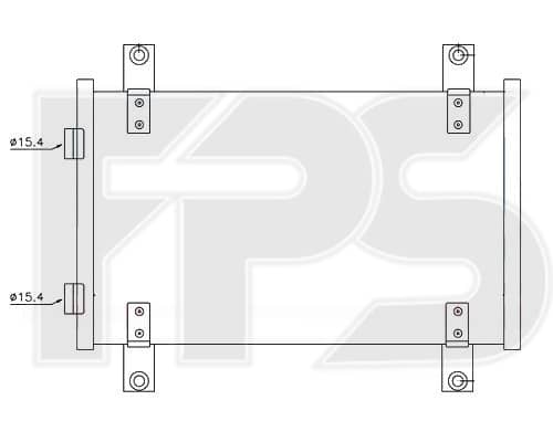 Радіатор кондиціонера Citroen Jumper 2002-2006, 1340166080, 6455CG, E163368