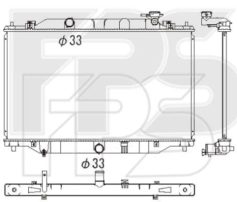 Радіатор Охолодження Mazda CX-5 2012-2016, PE0115200, PE0115200A, PE0115200B