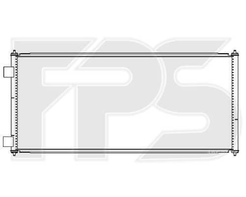 Радіатор кондиціонера Ford Transit 2000-2006, 1572061, 1671707, 4041973, 4471423, MEYC1H19710BB, YC1H19710BA, YC1H19710BB