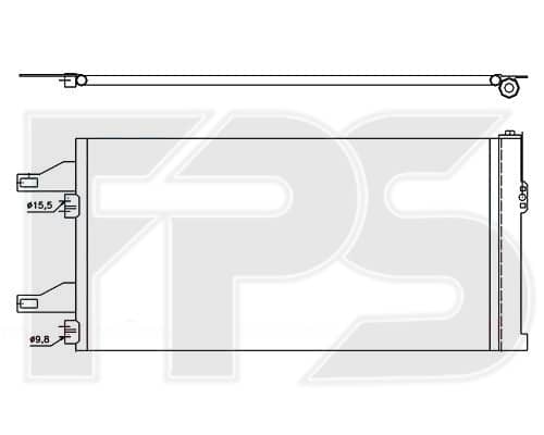 Радіатор кондиціонера Citroen Jumper 2006-2014, 1344098080, 1361236080, 1371428080, 1391281080, 1610136780, 1623816180, 1630631880, 1630632180, 1649790580, 6455EQ, 6455FS, 6455HE, 1399110080, 53185115, 53417574, 53479990, 1610161780